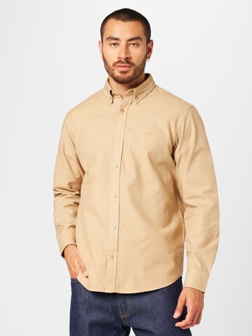 Carhartt WIP Средняя посадка Рубашка 'Bolton' в Бежевый: спереди