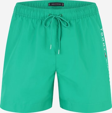 Shorts de bain TOMMY HILFIGER en vert : devant