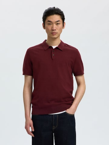 Pull-over 'SLHBerg' SELECTED en rouge : devant