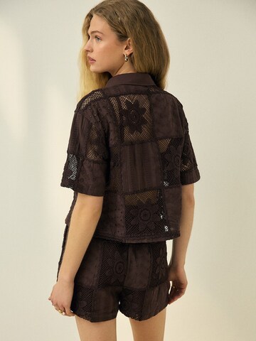 Next Bluse 'N. Premium' in Braun