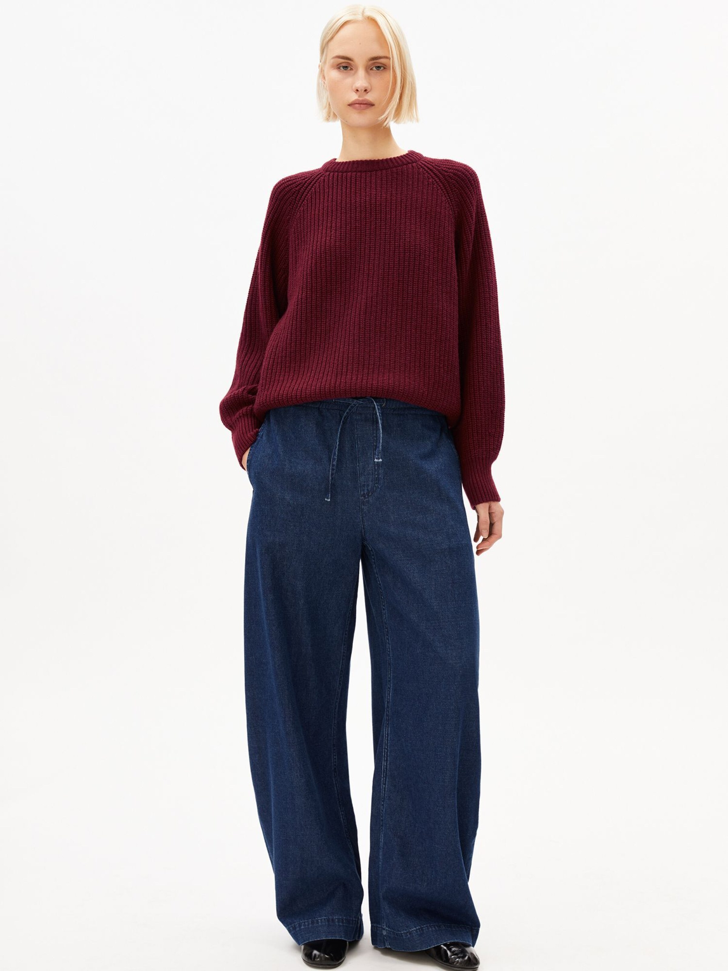 ARMEDANGELS Strickpullover KAAGI in Rot