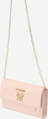 Love Moschino Clutch in Beige: front