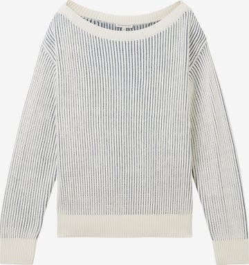 TOM TAILOR Sweater in White: front