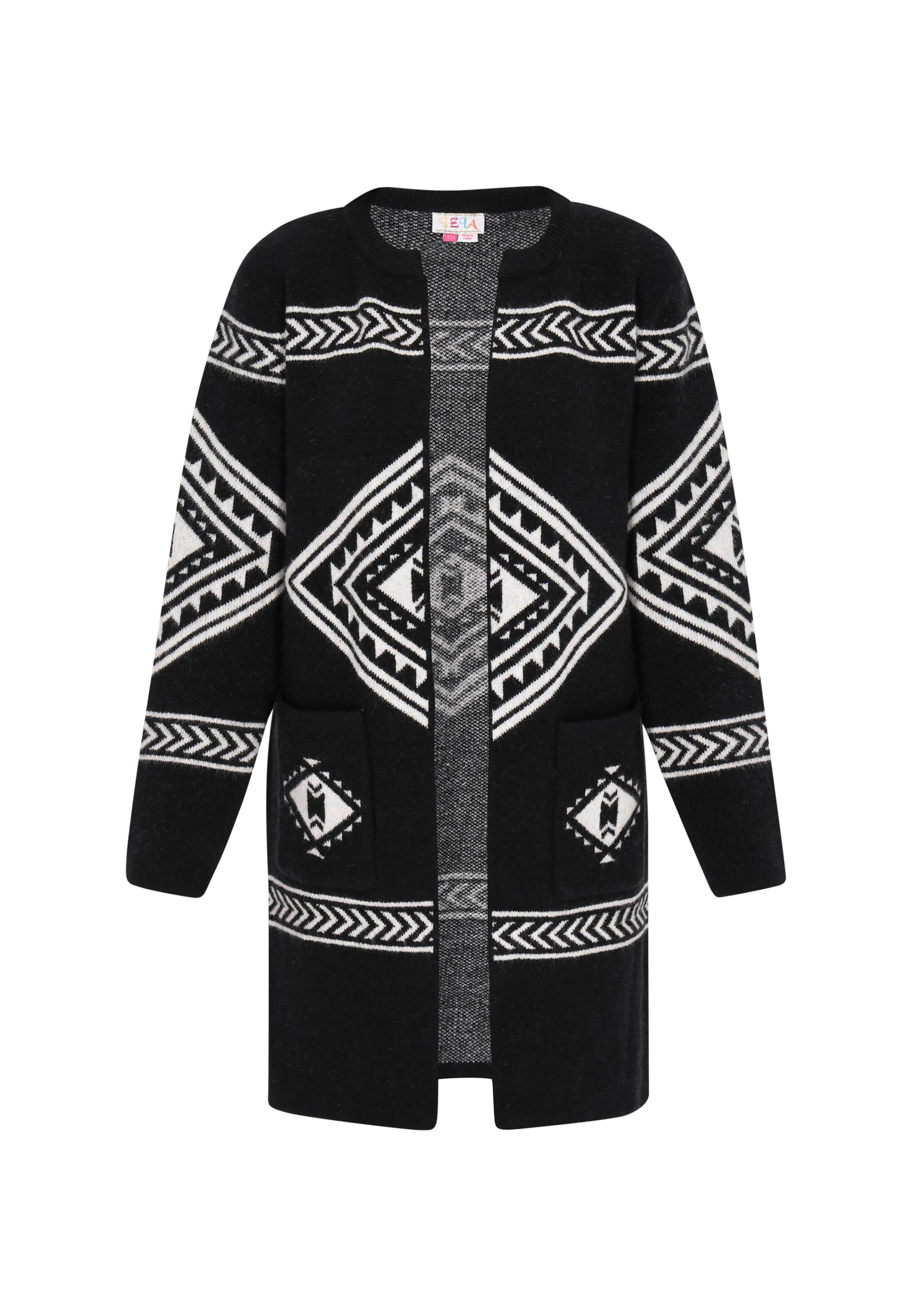 IZIA Вязаная кофта в Черный: спереди