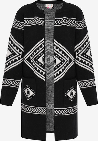 IZIA Strickjacke in Schwarz: Vorderseite