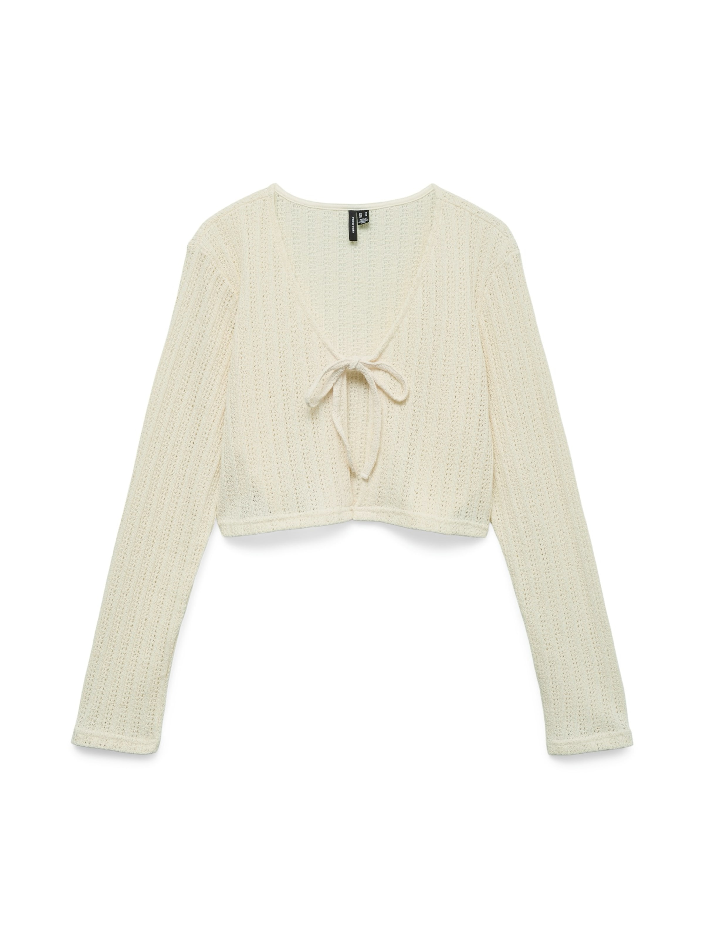 VERO MODA Πλεκτή ζακέτα 'VMFREJA' σε μπεζ: μπροστά