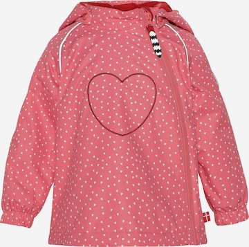 Racoon Outdoor Performance Jacket 'Olivia Heart' in Red: front