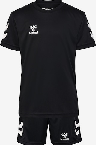 Hummel Tracksuit in Black: front