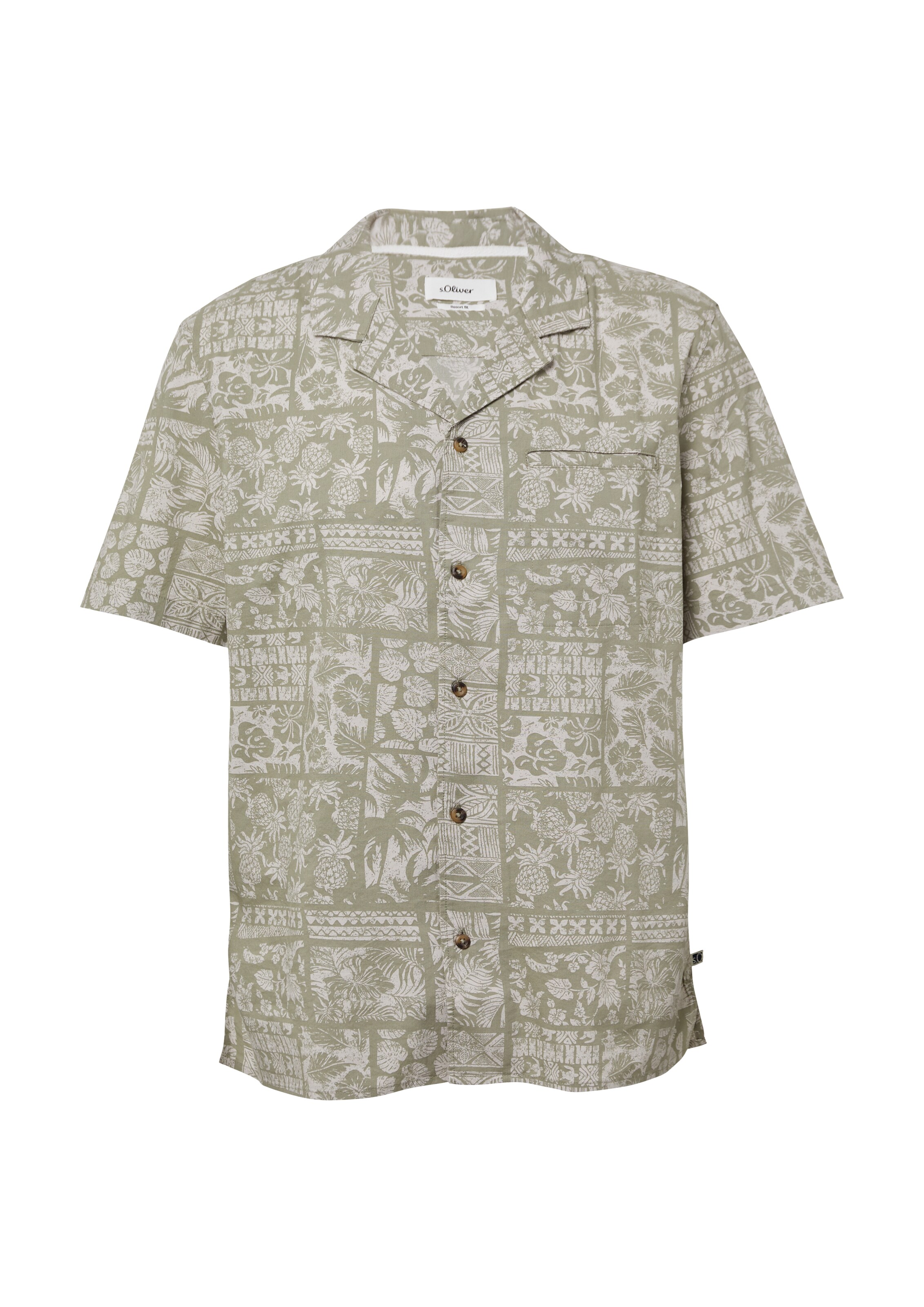 s.Oliver Hemd in Grün: Vorderseite