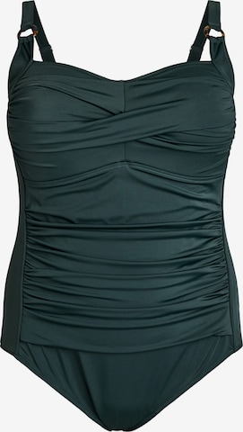 Swim by ZizziMinimizer Jednodijelni kupaći kostim 'CASDENIA' - zelena boja: prednji dio