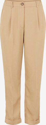 regular Pantaloni con pieghe 'Nuri' di PIECES in beige: frontale