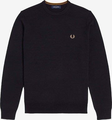Sweat-shirt Fred Perry en bleu : devant