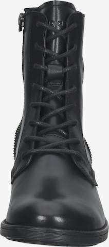 bugatti Lace-Up Ankle Boots in Black