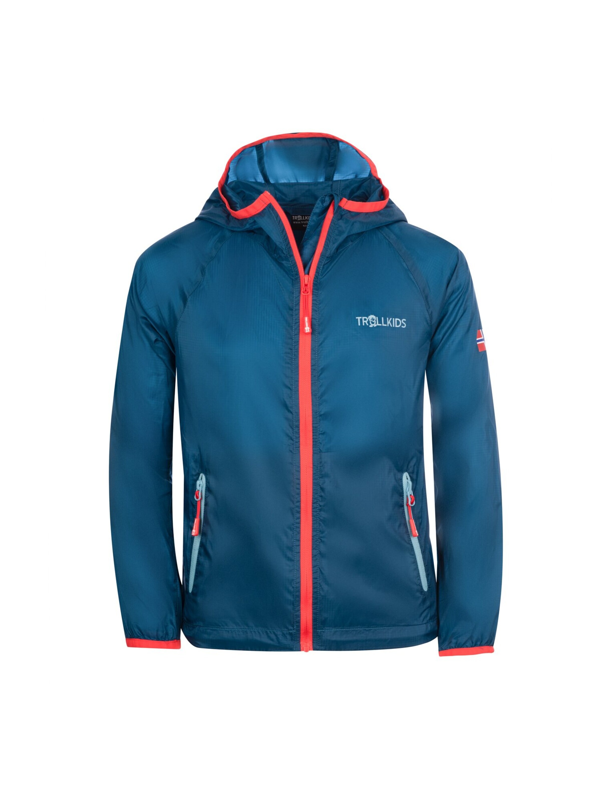 TROLLKIDS Outdoor jacket in Green: front