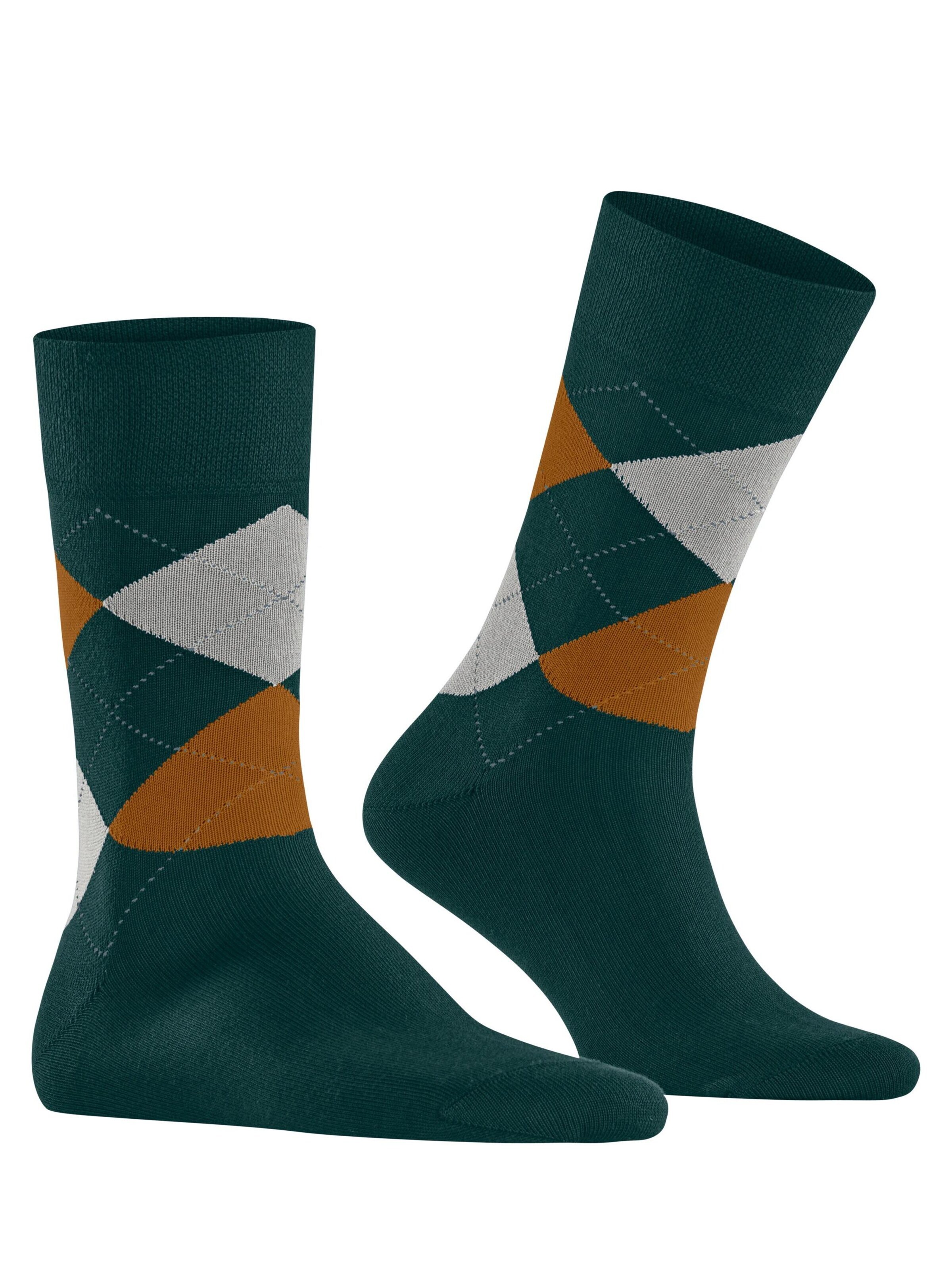 FALKE Socks 'Sensitive Argyle' in Green