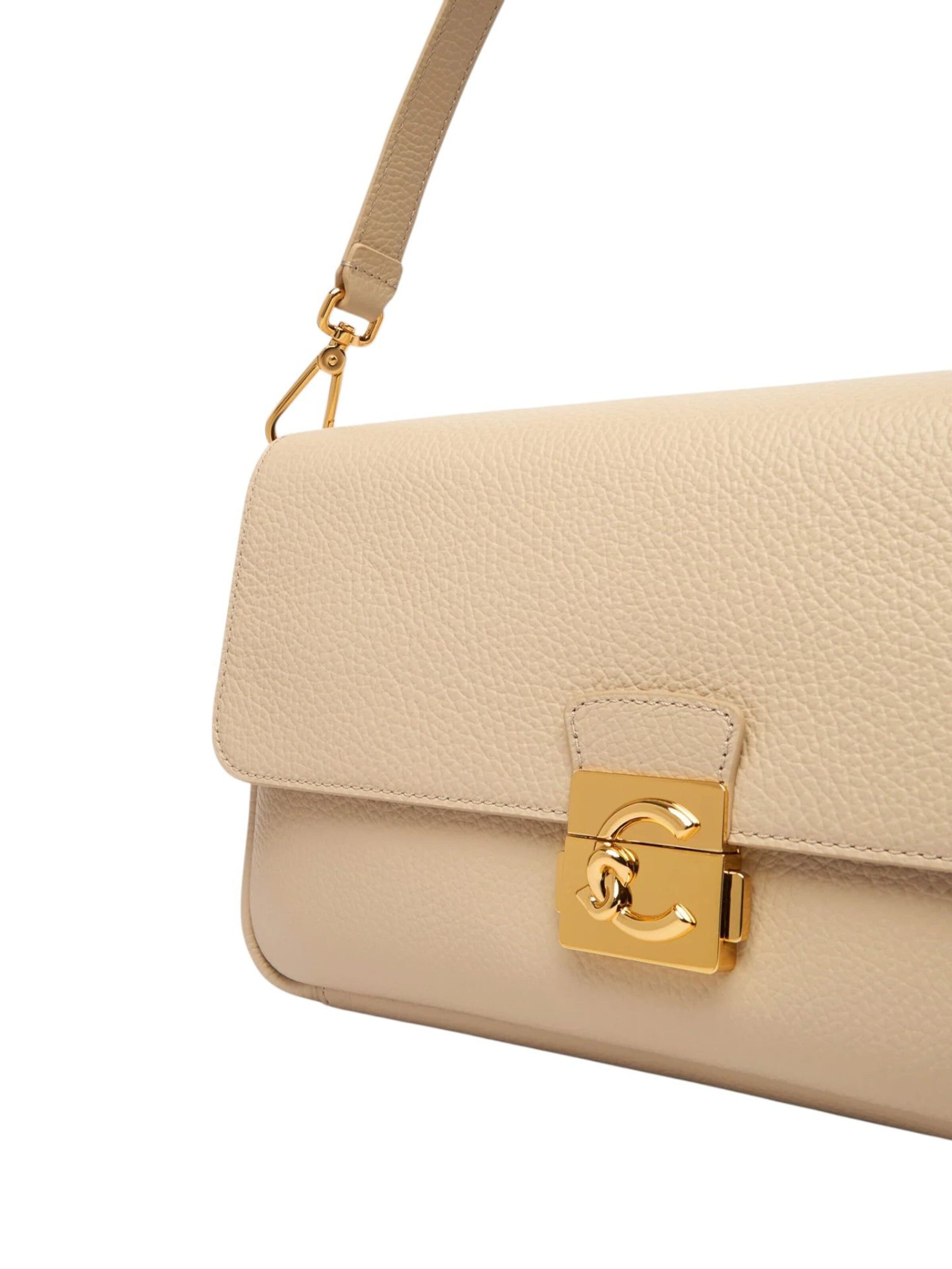 Borsa a mano 'Handbag Grained Leather' di Coccinelle in beige