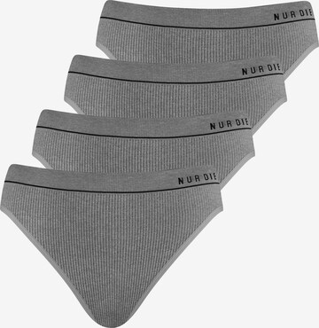 Slip 'Retro' Nur Die en gris : devant