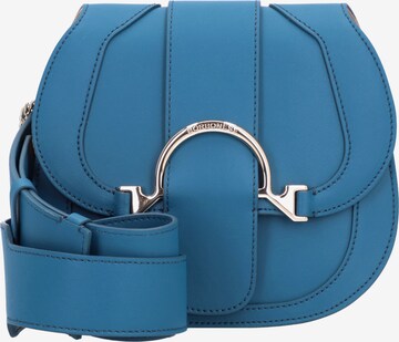 Borsa a tracolla di Borbonese in blu: frontale