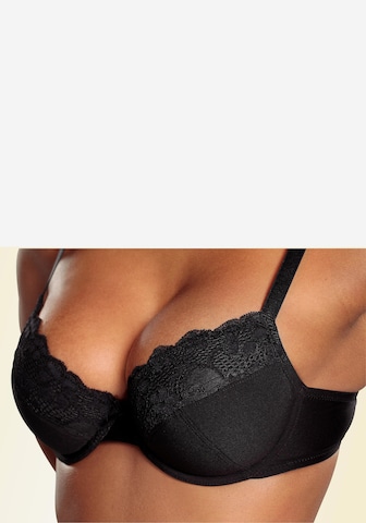 PETITE FLEUR Push-up Bra in Black