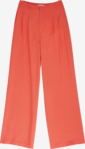 TOM TAILOR DENIM Wide leg Pleat-Front Pants in Red: front