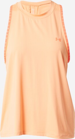 UNDER ARMOUR - Top desportivo 'Knockout Novelty' em laranja: frente