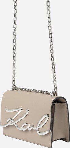 Karl Lagerfeld - Bolso de hombro en gris: frente