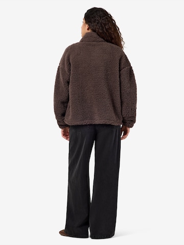 Noisy may Fleece jacket 'NMLUCA' in Brown