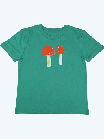 MelaDi Shirt 'Pilze'‌‌‌‌‌‌ in Grün: Vorderseite