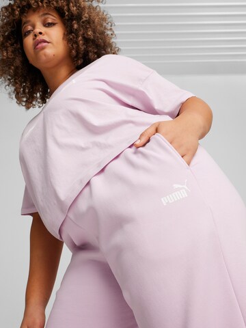 PUMA Tapered Sports trousers 'ESS' in Pink