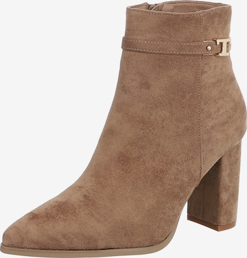 Ital-Design Ankle Boots in Brown: front