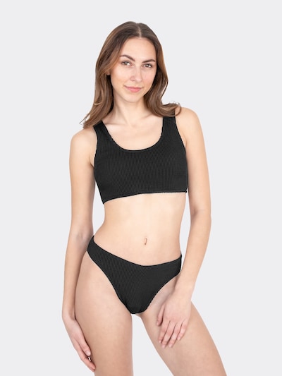 MYLILY Bikini Bottoms 'Perioden Bikini Hose V-Shape' in XXXS in mottled black, Item view