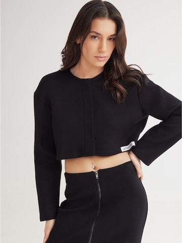 Geacă de primăvară-toamnă 'Wren' de la 4TAILORS pe negru: față