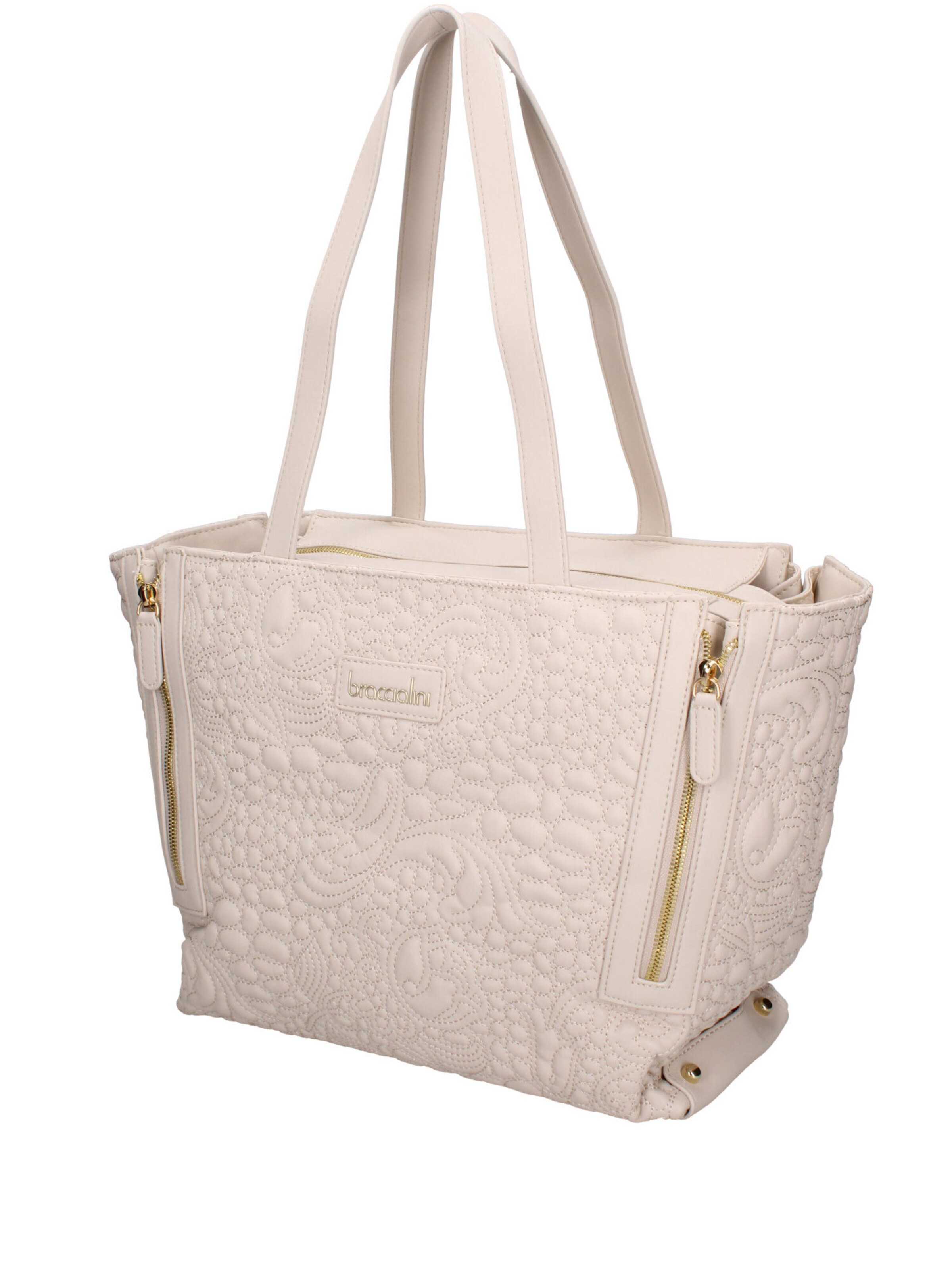 Borsa a spalla di Braccialini in beige: frontale