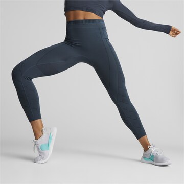 PUMA Skinny Sportbroek in Blauw