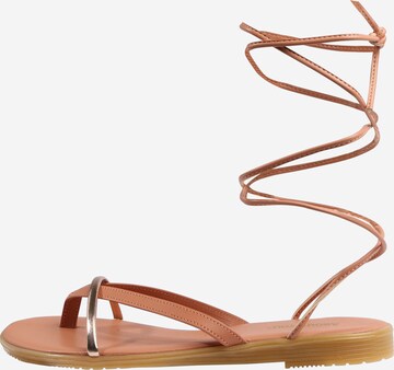 ABOUT YOU T-Bar Sandals 'Line' in Pink