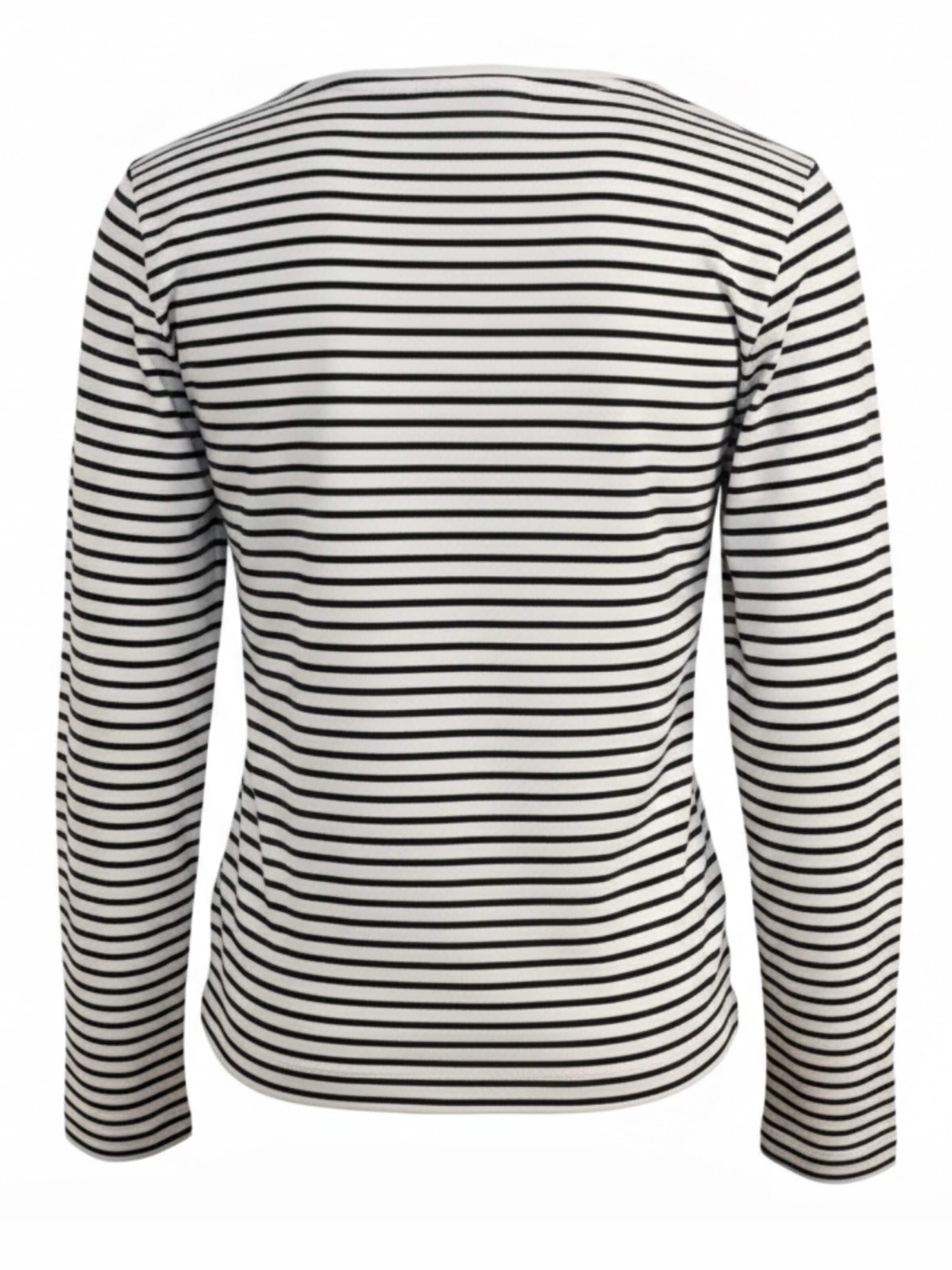 Maglietta 'Langarmshirt mit Streifen' di LIKS. Munich in bianco