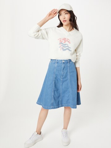 Fustă 'LMC Petal Skirt' de la Levi's Made & Crafted pe albastru