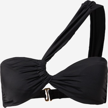 EDITED - Bandeau Top de bikini 'Dorit' en negro: frente
