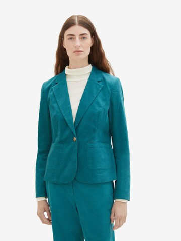 Blazer TOM TAILOR en vert : devant