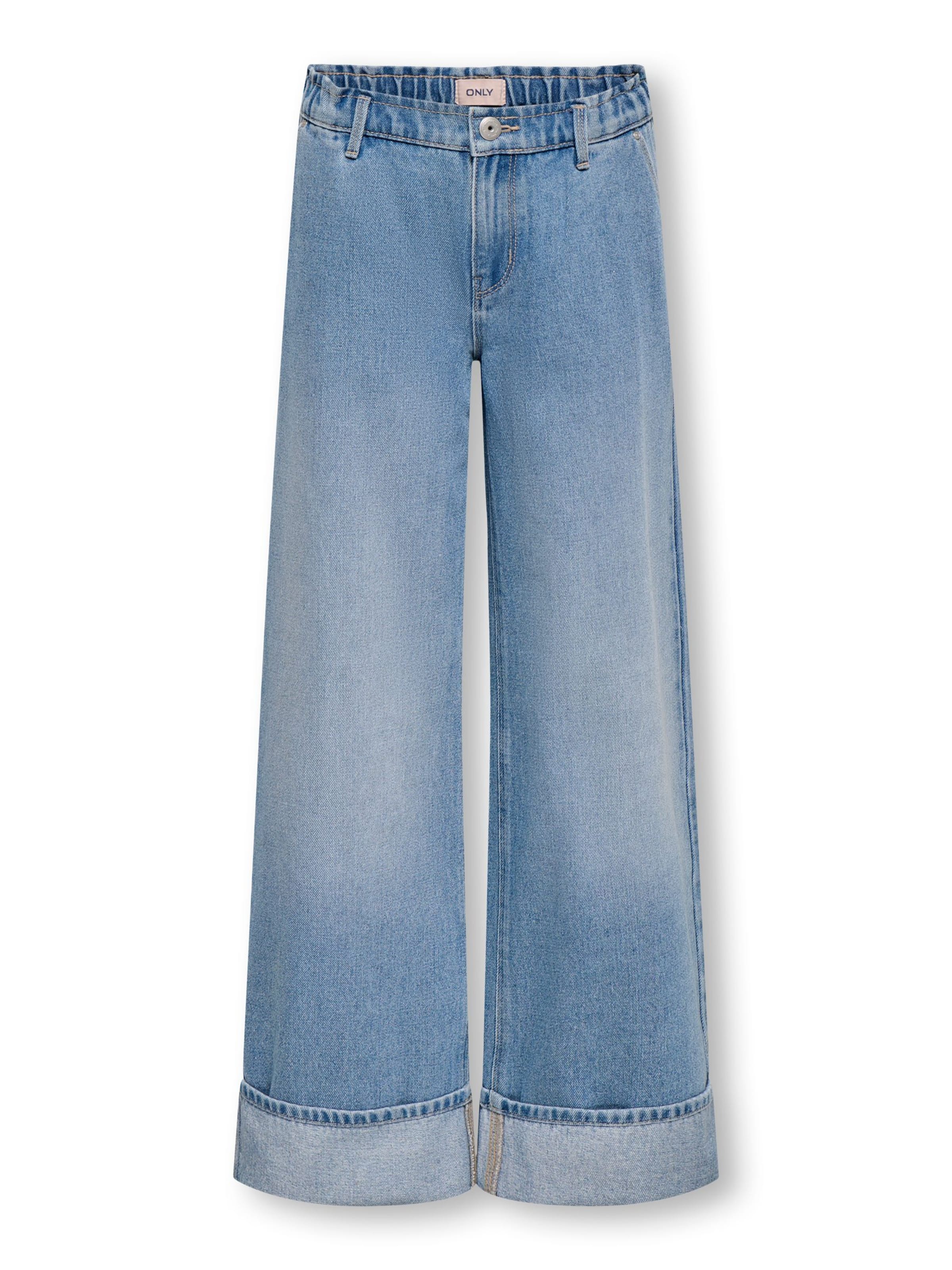 ONLY GIRLS Flared Jeans 'KOGComet' in Blauw: voorkant