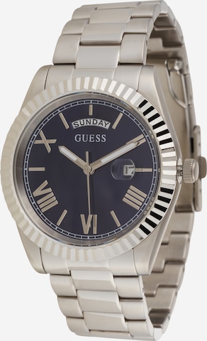 GUESS Analog klocka 'Connoisseur' i silver: framsida