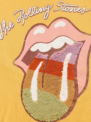 Next - Camiseta 'Rolling Stones Band' en amarillo