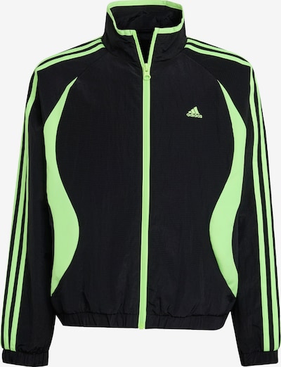 ADIDAS ORIGINALS Veste mi-saison 'Teamgeist' en vert clair / noir, Vue avec produit