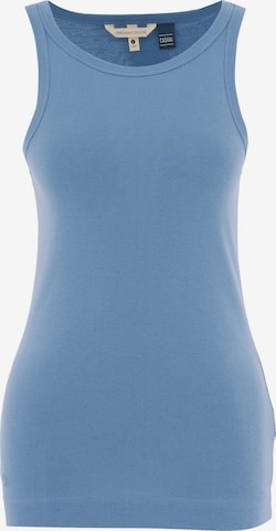 Organication Top in Blau: Vorderseite