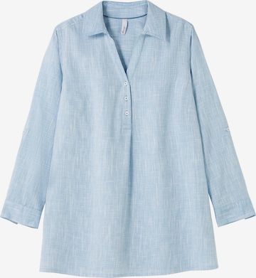 Camicia da donna di SHEEGO in blu: frontale