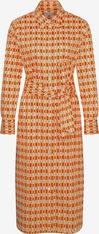 SEIDENSTICKER Blousejurk 'Schwarze Rose' in Oranje: voorkant