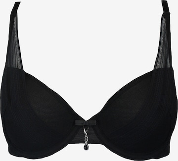 SugarShape T-shirt Bra 'Airyn' in Black: front