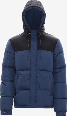 ALEKO Winter Jacket in Blue: front