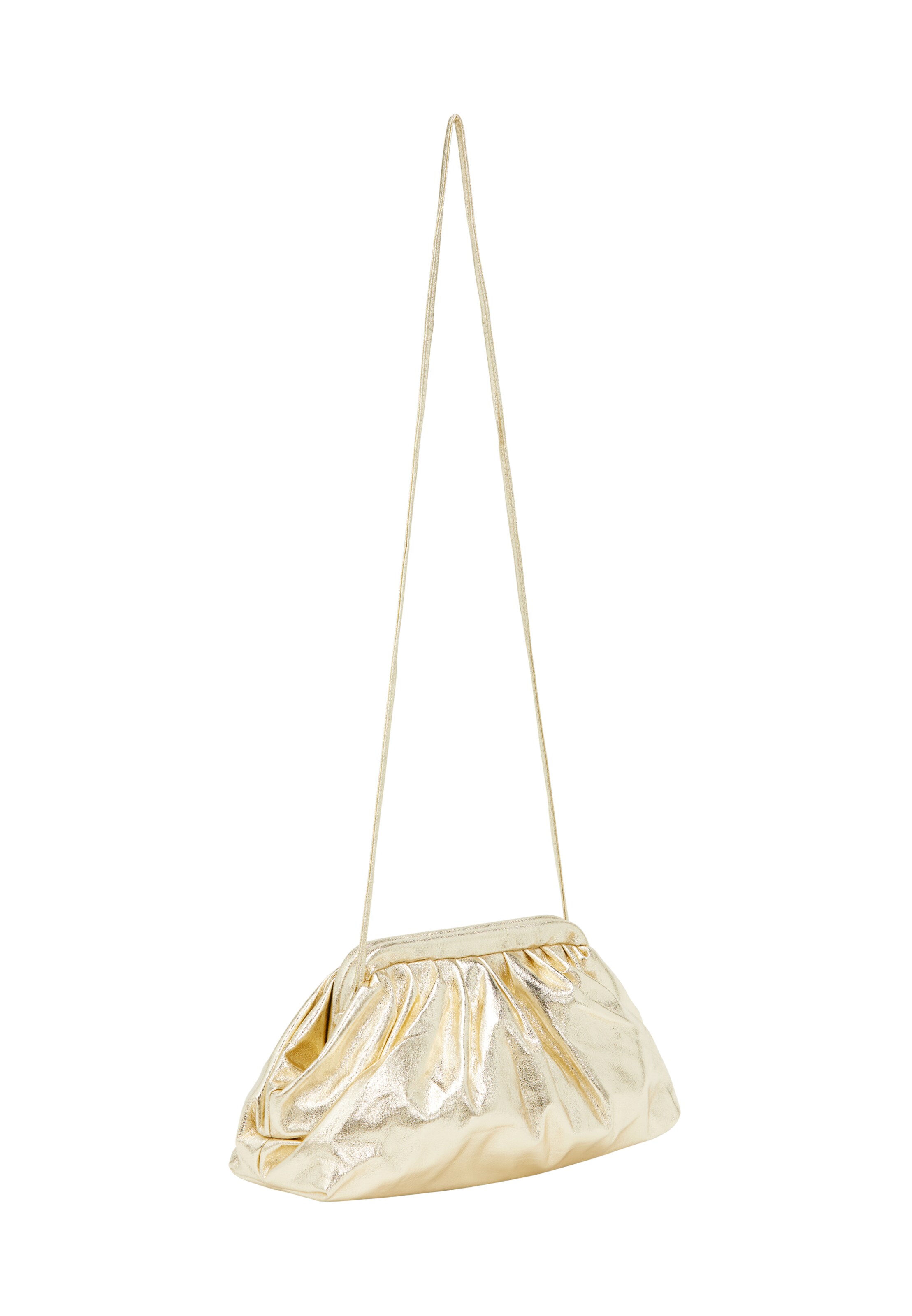 zelts faina "Clutch" stila somiņa