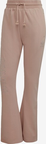 Flared Pantaloni di ADIDAS ORIGINALS in beige: frontale